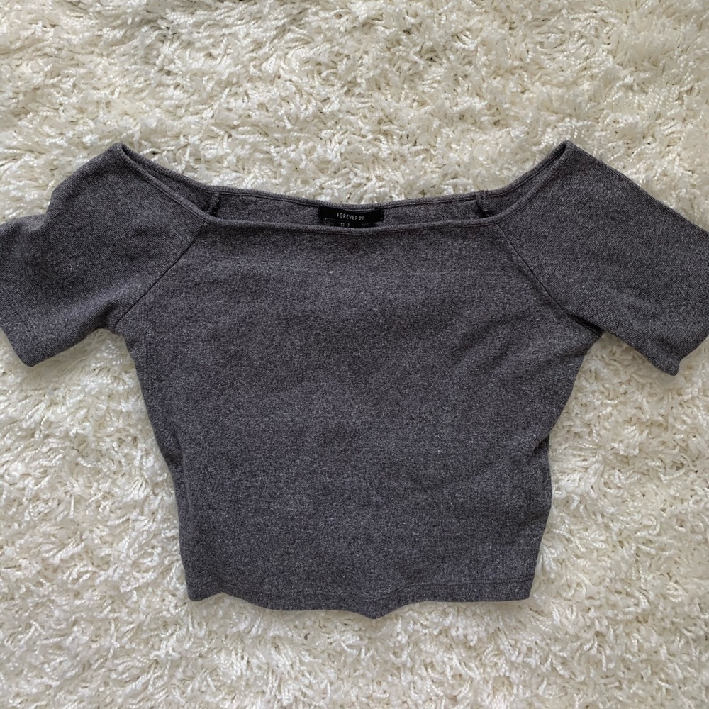 Forever 21 off the shoulder crop top
